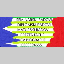 pomoć pri kucanju i izradi seminarski, diplomski, maturskih radova, prezentacija, eseja besplatni mali oglasi