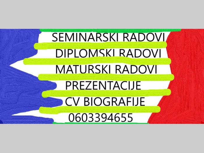 seminarski, diplomski i maturski radovi besplatni mali oglasi