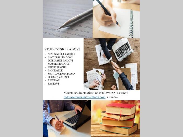 seminarski, diplomski i maturski radovi besplatni mali oglasi