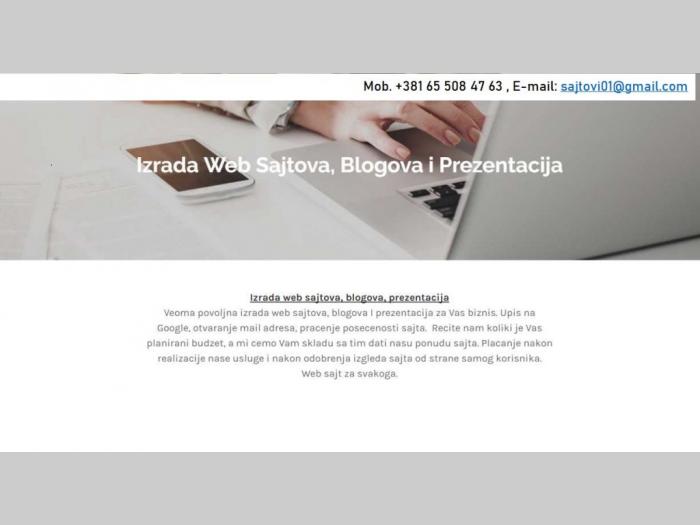 izrada web sajtova po povoljnim uslovima besplatni mali oglasi