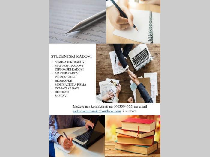 seminarski, maturski, diplomski radovi, prezentacije, eseji besplatni mali oglasi
